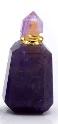 Cross-Border Foreign Trade New Product Supply Natural Crystal Turquoise Amethyst Angel Blue Agate Essential Oil Perfume Bottle Explosion