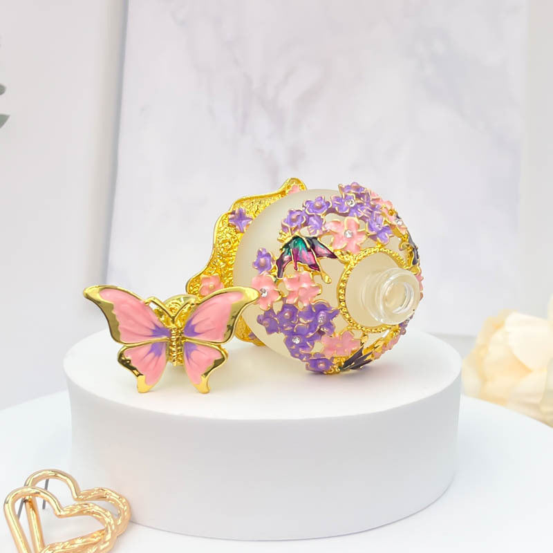 25ml Beauty Salon Special High-grade Thickened Butterfly Glass Vacuum Packing Essential Oil Perfume Bottle