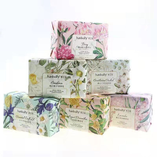 Hand Made Soap With Flower Fragrance For Facial Cleansing And Bathing