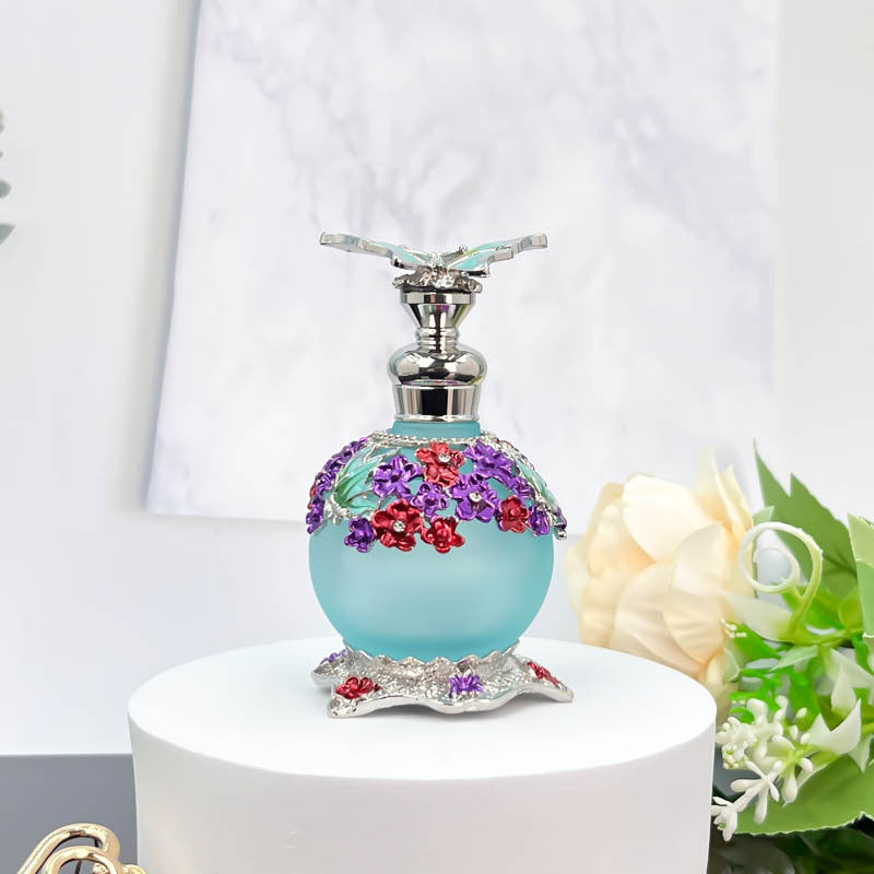 25ml Beauty Salon Special High-grade Thickened Butterfly Glass Vacuum Packing Essential Oil Perfume Bottle