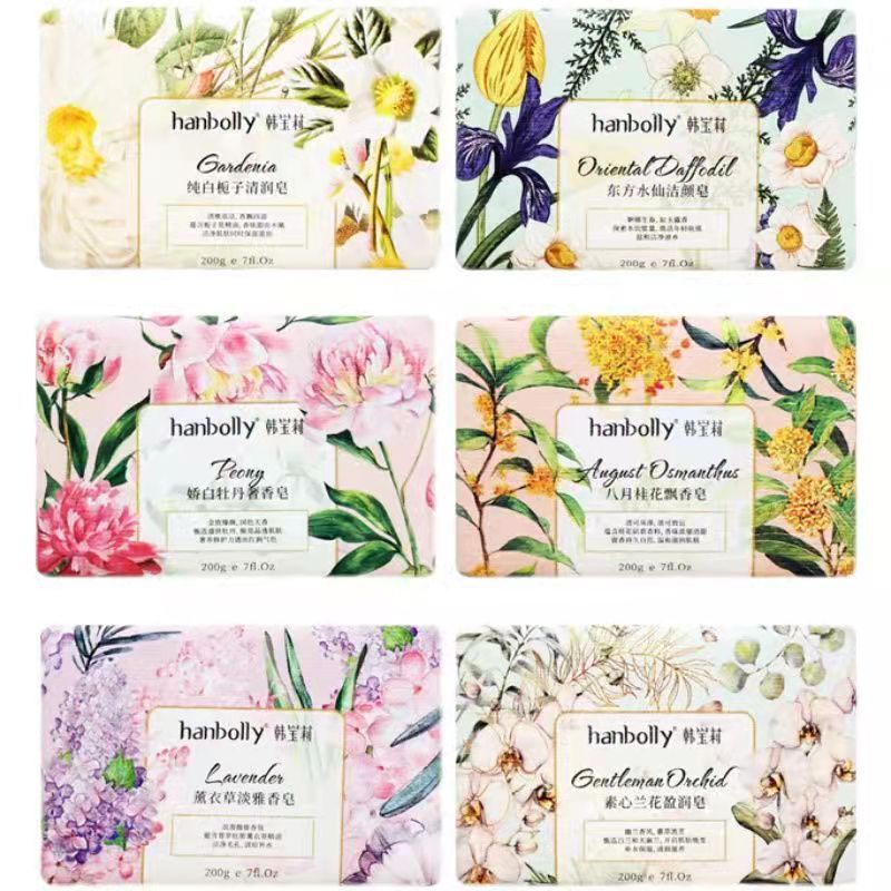 Hand Made Soap With Flower Fragrance For Facial Cleansing And Bathing