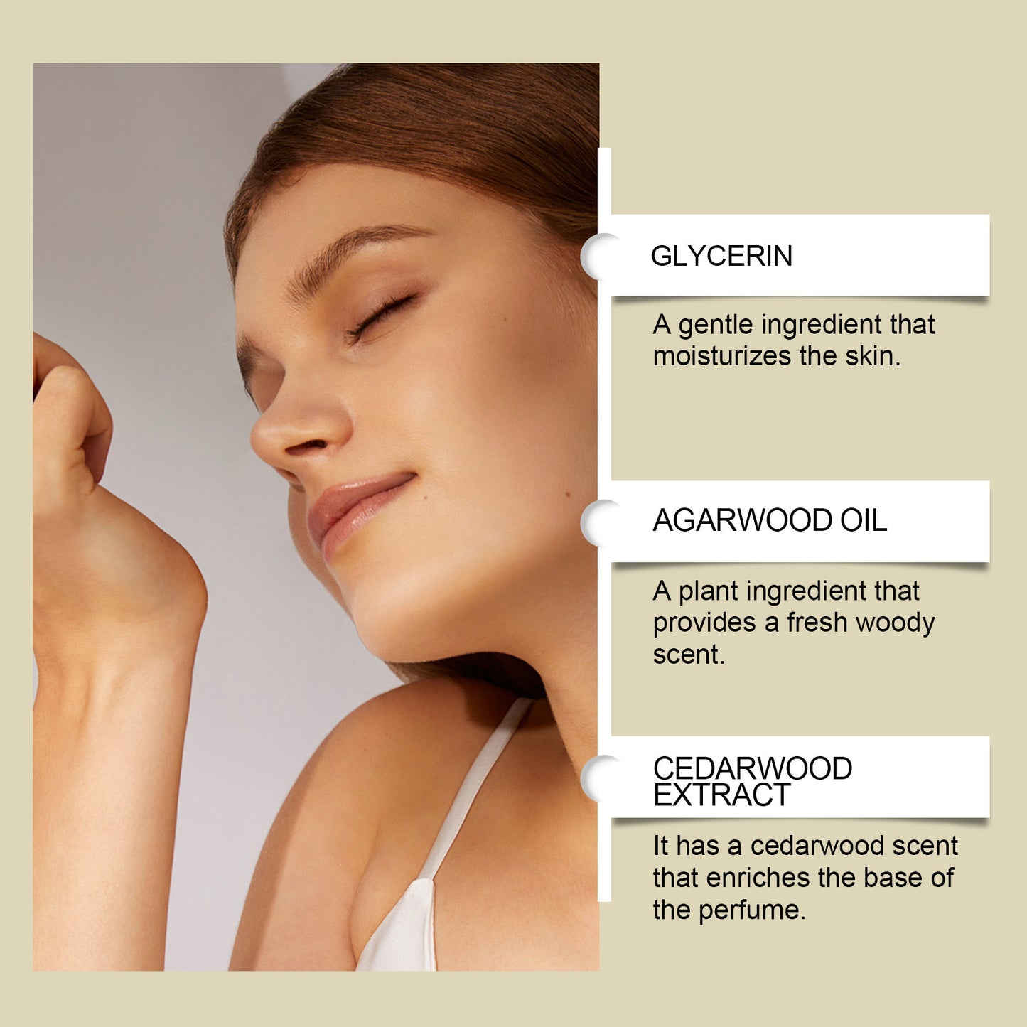 Agarwood Cedar Wooden Perfume Daily Portable Long-lasting