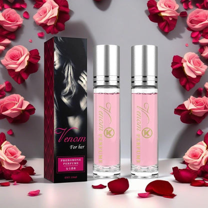 Women's 10ml Portable Pheromone Roller Perfume, Fresh, Natural, Elegant And Long-lasting Fragrance, Suitable For Dating, Travel And Parties In 2025